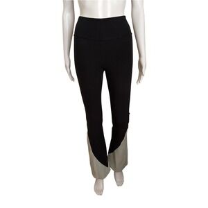 Omgirl Black Blue Wide Leg Yoga Pants Size Small